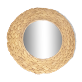 Mirror in raffia 36 cm