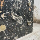 Coffee table year 80 Italian marble and glass