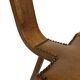 Vintage Spanish chair stool brutalist design wood