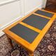 Classic English Writing Desk Black Leather