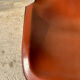 Pair of leather and chromed metal chairs year 70