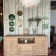 Raw wood sideboard