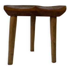 tabouret vintage en bois