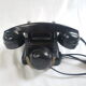 Rotating black bakelite rotary phone french france vintage U43