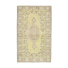 Tapis beige oriental fait à la main 152 cm x 252 cm