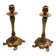 Pairs of Louis XV style gilded bronze candlesticks