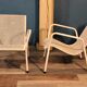 1960 perforated metal garden armchairs