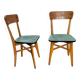 Paire de chaises vintages 50’s Linoléum