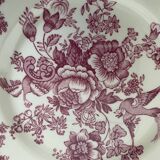 Set of 4 floral pattern dessert plates