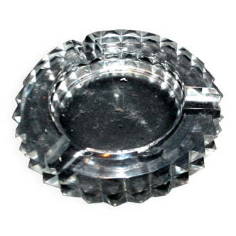 Crystal ashtray Saint-Louis model Diamond Art Deco size 11167