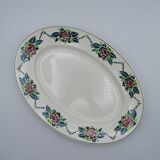 Plat ovale Digoin Sarreguemines "Bagatelle"