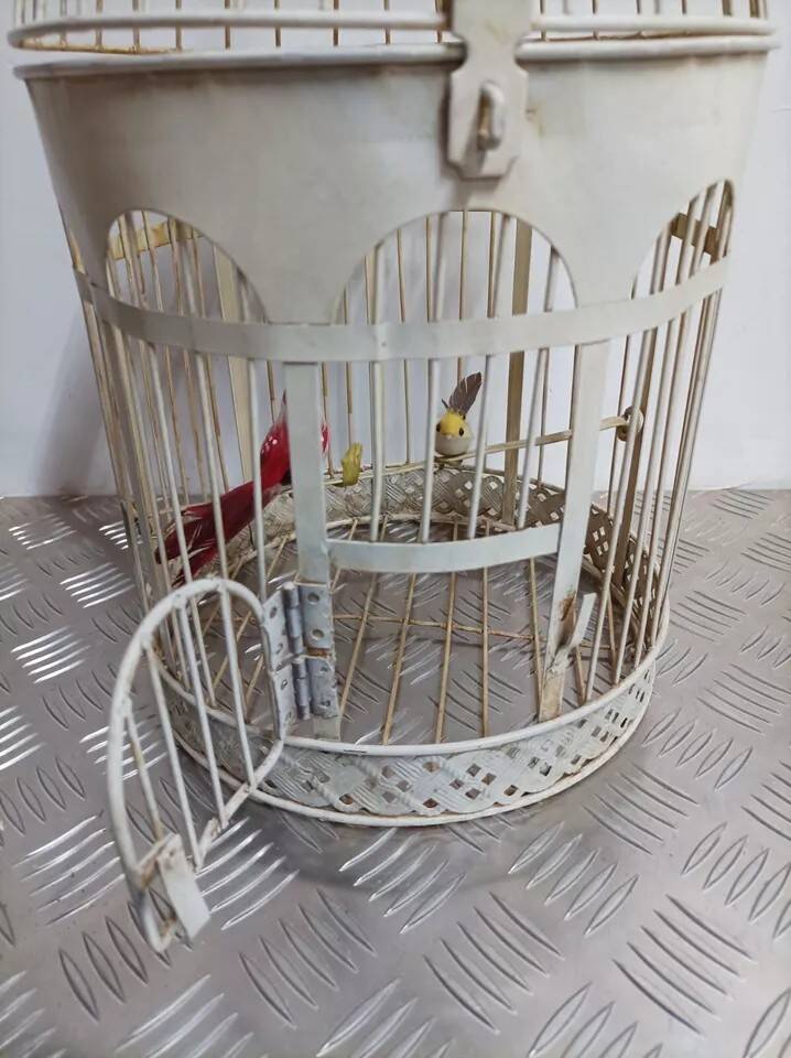 Pair of vintage bird cages