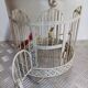 Paire de cage à oiseaux vintage
