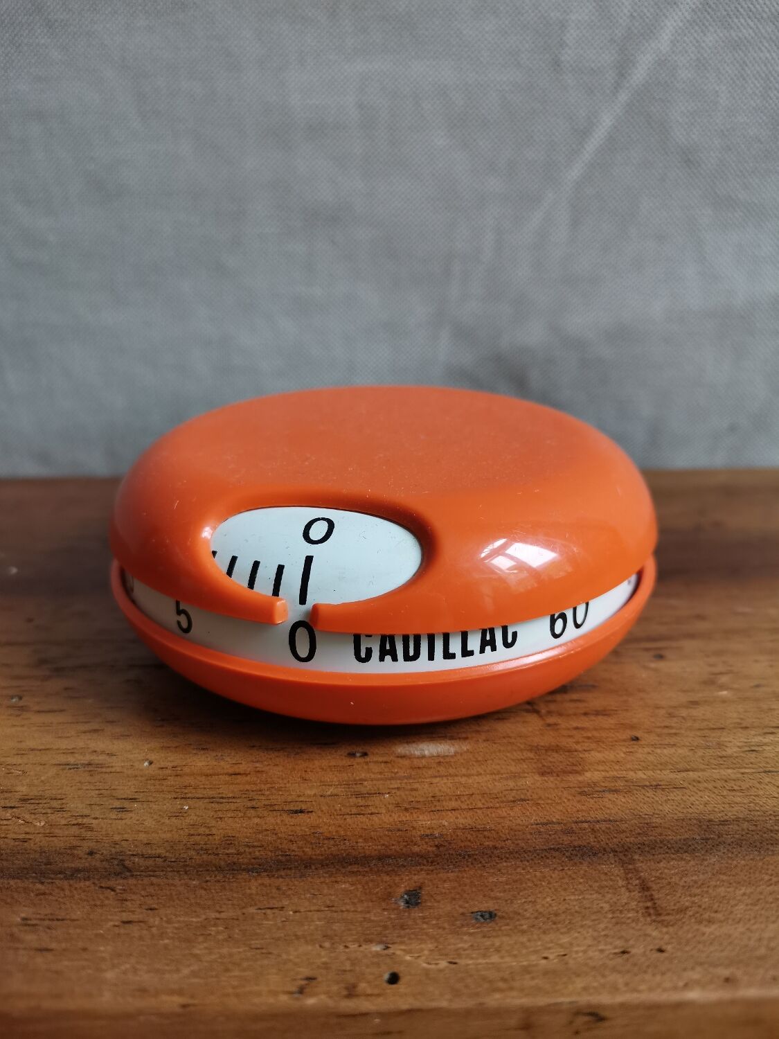 Vintage timer 70s orange Cadillac made in Ireland