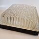 Pair of rectangular wall/ceiling lights in molded glass, 1960s