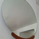 Large vintage round mirror 90cm, retro decoration