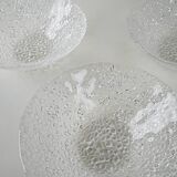 Set of glass bowls, Italian design, 1970s, production: Italy