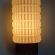 Wall lamp in opaline and vintage teak