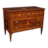 Italian inlaid chest of drawers in Louis XVI style