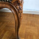 Green shepherdess armchair Louis XV style