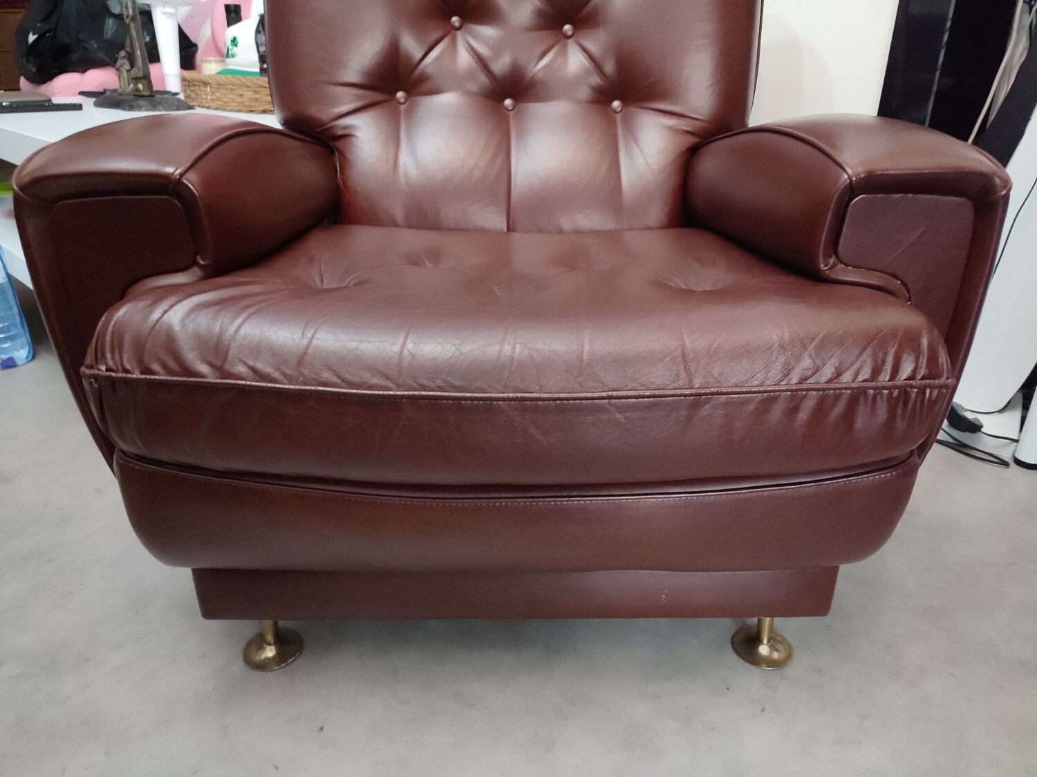 Vintage leather armchair