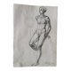 Pencil drawing on paper, sketch of a female nude - Gabriele Vicari