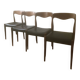 Set de 4 chaises scandinaves  1960