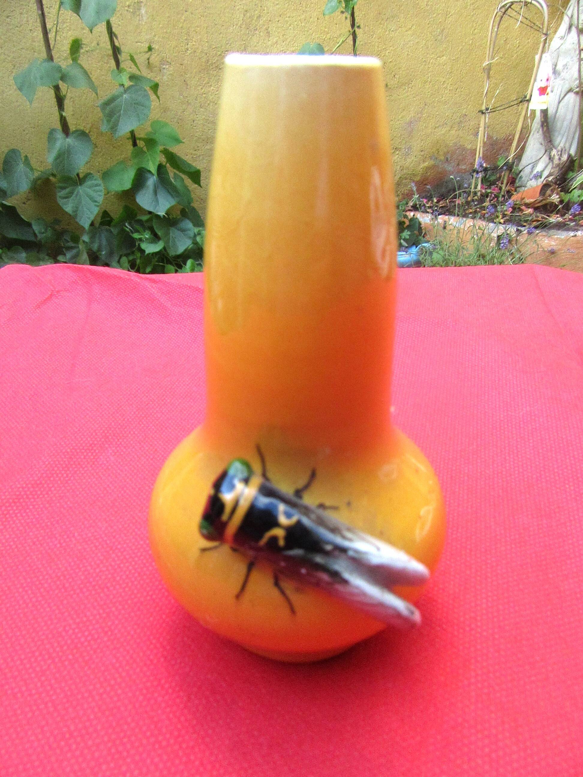 Small vase with cicadas Vallauris - Jérome MASSIER