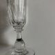 Set of 9 Louis Philippe tulip champagne flutes with flat sides mid 19th