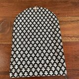 Small mirror brass and orange resin