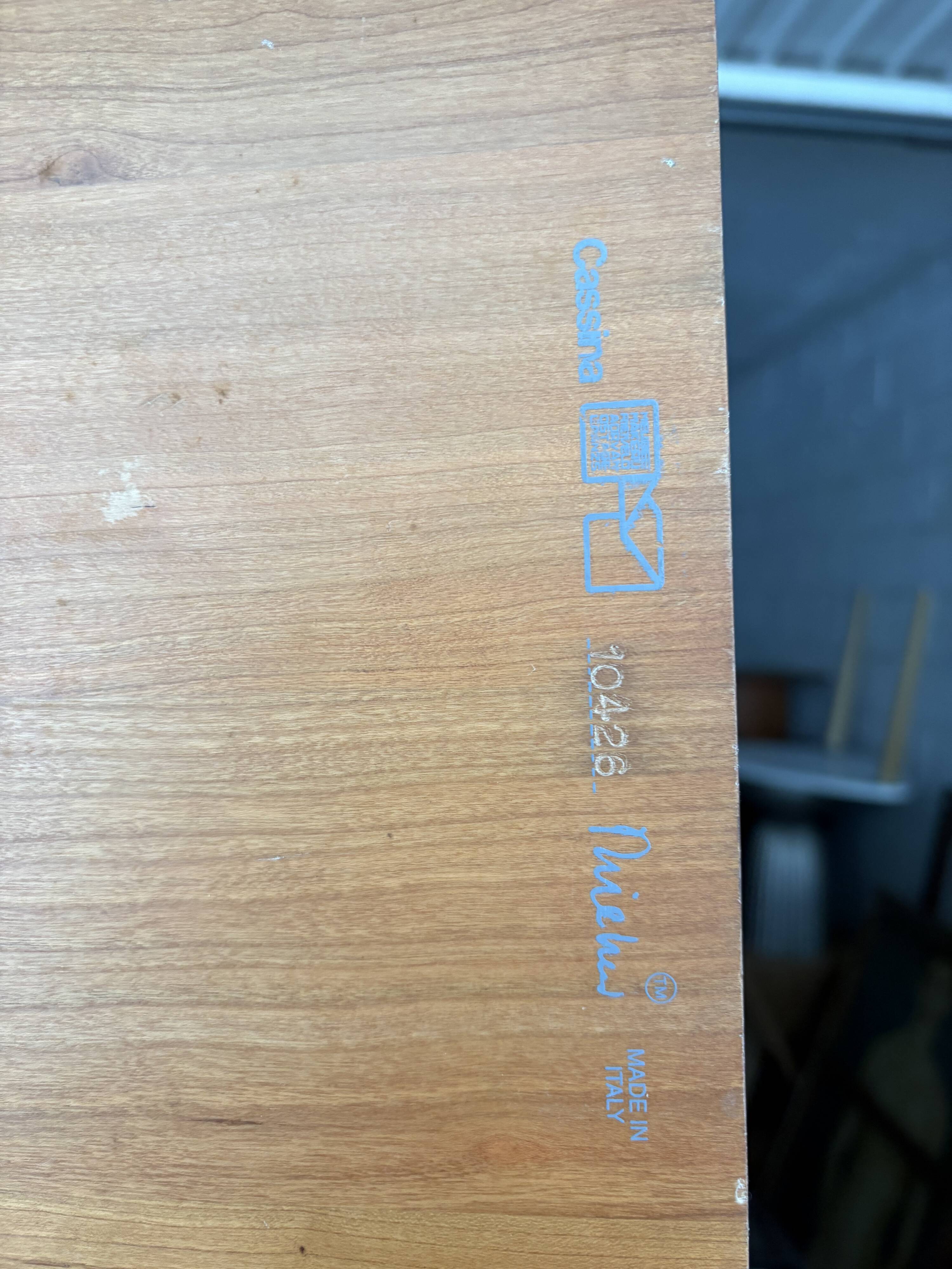 Chaise Zig Zag conçue par G. Rietveld, fabriquée par Cassina, années 1990