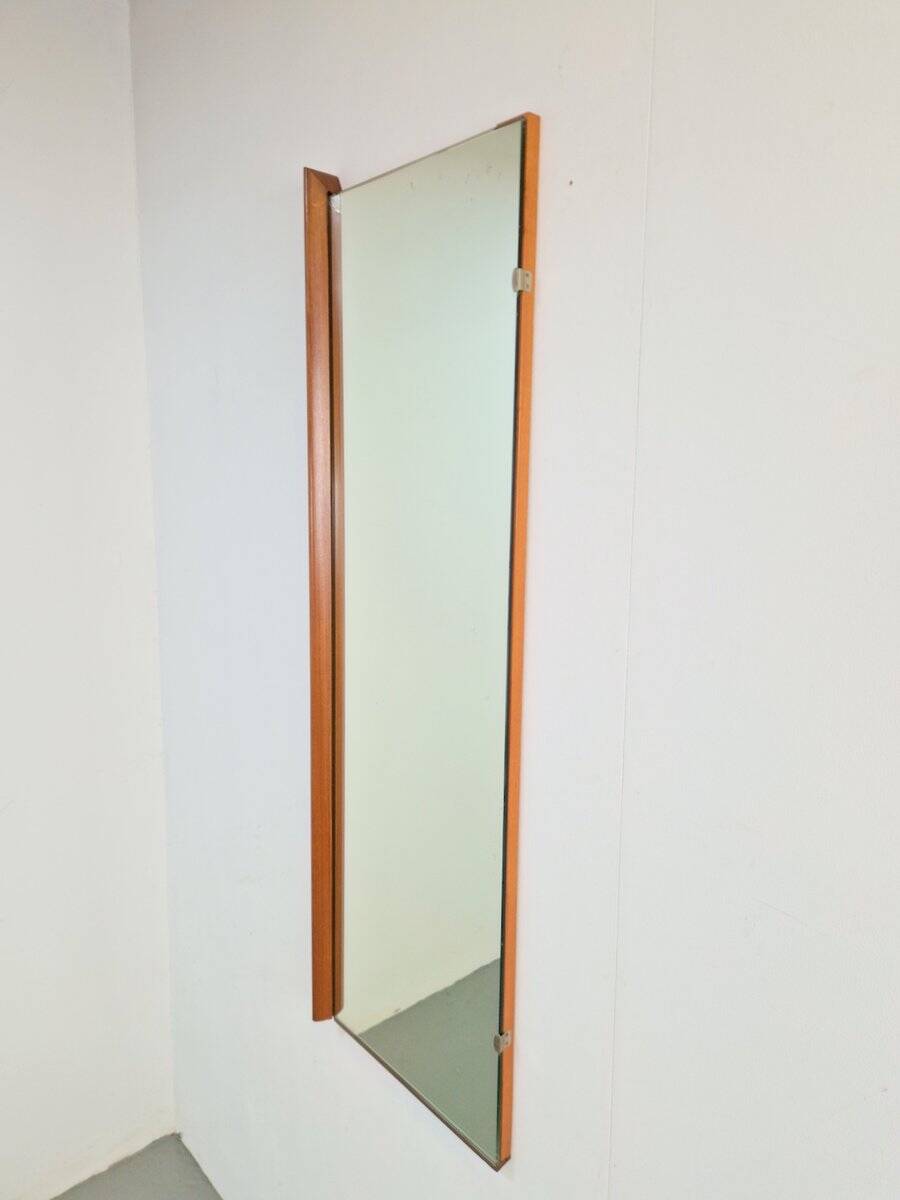 Mid-Century Scandinavian Rectangular Teak Mirror, 1960s