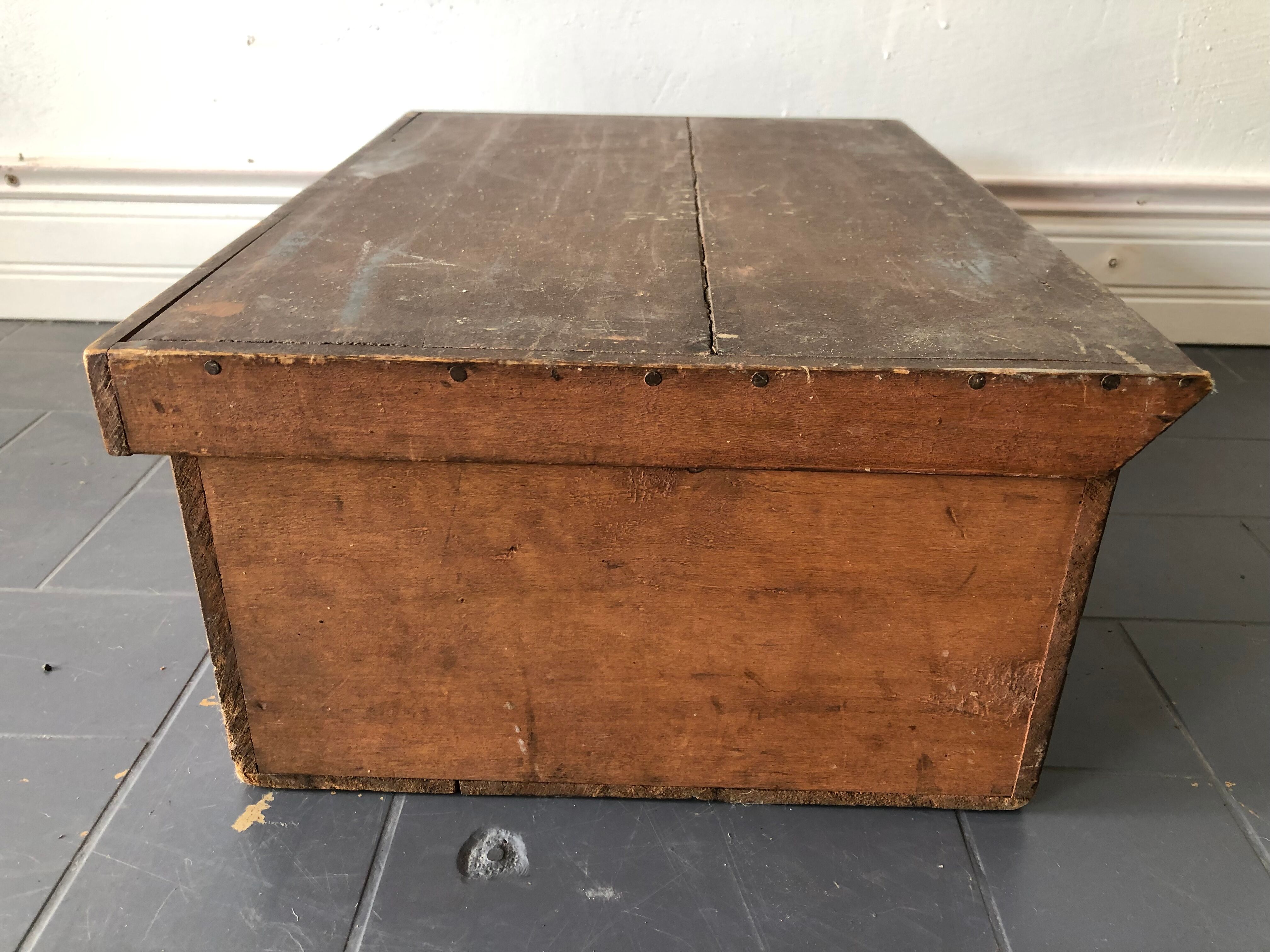 Old wooden box