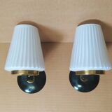 Pair of wall lights 1950s, set of 2.