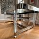 1970s dining room set in plexiglass, chrome and glass – ta