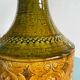 Green and yellow ceramic carafe bitossi italy 1950