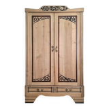 Large art deco wardrobe, antique wardrobe
