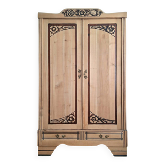 Grande armoire art déco, meuble penderie ancien