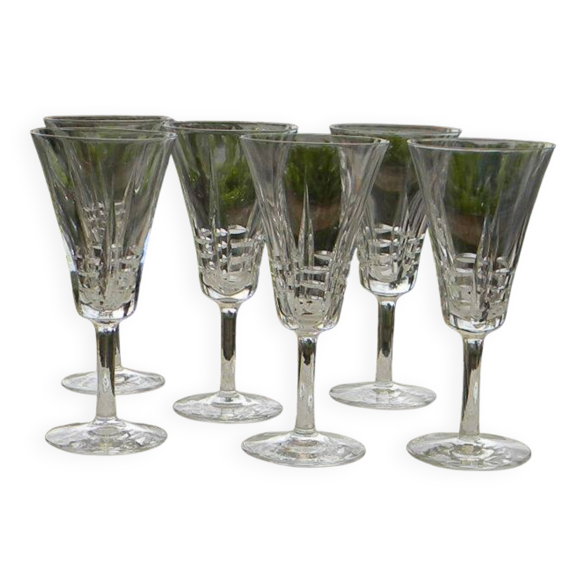 Lot de 6 verres à porto en cristal VILLEROY ET BOCH. Modèle Concorde.