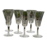 Set of 6 VILLEROY ET BOCH crystal port glasses. Concorde model.
