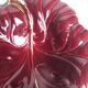 Flat ceramic burgundy vallauris