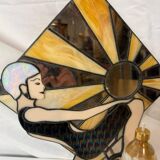 Art Deco wall lamp Tiffany glass Berger lamp glass paste