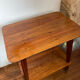 Vintage compass foot serving table 1950