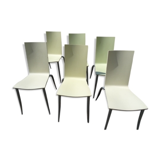 Series of 6 Olly Tango chairs by Philippe Starck