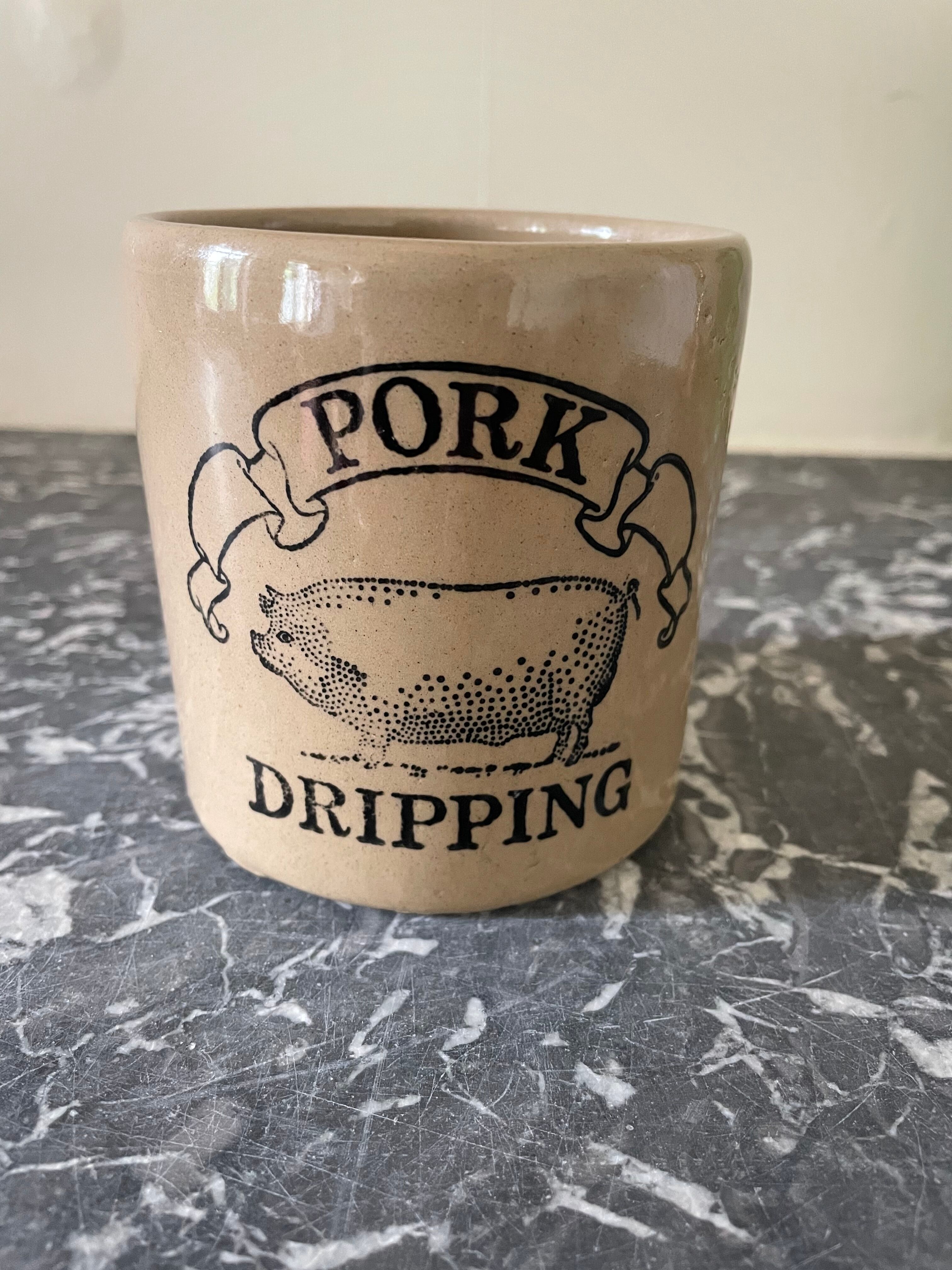 Glazed stoneware pot