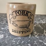 Glazed stoneware pot