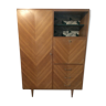 Secrétaire armoire bois en chevrons