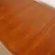 Vintage round dining table | extendable | teak | 125 - 185 cm
