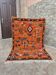 Moroccan wool rug in orange – Bohemian decoration for little ones