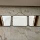 Miroir barbier triptyque vintage horizontal